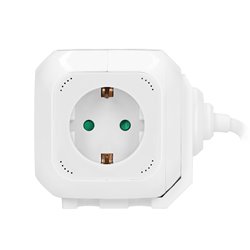 PRZEDŁUŻACZ 4 KROTNY 2P+Z (SCHUKO), ŁADOWARKA 2XUSB, 1,4M H05VV-F 3X1,5MM2, BIAŁY ORNO PRZEDŁUŻACZ 4 KROTNY 2P+Z (SCHUKO), ŁADOWARKA 2XUSB, 1,4M H05VV-F 3X1,5MM2, BIAŁY ORNO