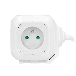 PRZEDŁUŻACZ 4 KROTNY 2P+Z, ŁADOWARKA 2XUSB, 1,4M H05VV-F 3X1MM2, BIAŁY ORNO PRZEDŁUŻACZ 4 KROTNY 2P+Z, ŁADOWARKA 2XUSB, 1,4M H05VV-F 3X1MM2, BIAŁY ORNO