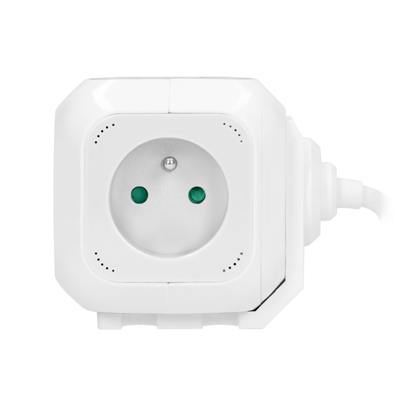 PRZEDŁUŻACZ 4 KROTNY 2P+Z, ŁADOWARKA 2XUSB, 1,4M H05VV-F 3X1MM2, BIAŁY ORNO PRZEDŁUŻACZ 4 KROTNY 2P+Z, ŁADOWARKA 2XUSB, 1,4M H05VV-F 3X1MM2, BIAŁY ORNO