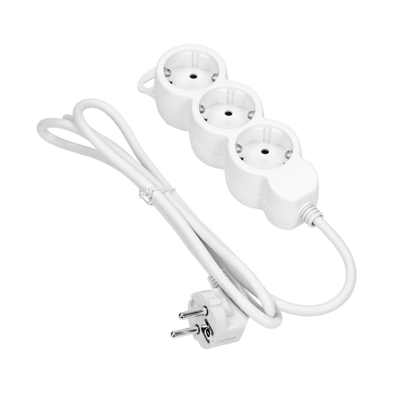 PRZEDŁUŻACZ 3-KROTNY 2P+Z (SCHUKO), 1,5M H05VV-F 3X1,0MM2 , IMAX10A, BIAŁY ORNO PRZEDŁUŻACZ 3-KROTNY 2P+Z (SCHUKO), 1,5M H05VV-F 3X1,0MM2 , IMAX10A, BIAŁY ORNO