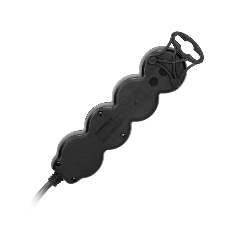 PRZEDŁUŻACZ 3-KROTNY 2P+Z Z WYŁĄCZNIKIEM, 1,5M H05VV-F 3X1,0MM2, IMAX10A, PŁASKA WTYCZKA, CZARNY ORNO PRZEDŁUŻACZ 3-KROTNY 2P+Z Z WYŁĄCZNIKIEM, 1,5M H05VV-F 3X1,0MM2, IMAX10A, PŁASKA WTYCZKA, CZARNY ORNO
