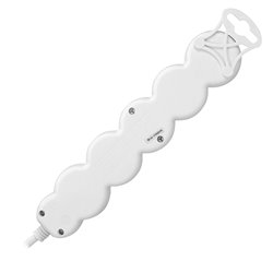 PRZEDŁUŻACZ 5-KROTNY 2P+Z, 3M H05VV-F 3X1,0MM2, IMAX10A, BIAŁY ORNO PRZEDŁUŻACZ 5-KROTNY 2P+Z, 3M H05VV-F 3X1,0MM2, IMAX10A, BIAŁY ORNO