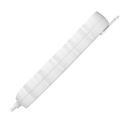 PRZEDŁUŻACZ 5-KROTNY 2P+Z, 3M H05VV-F 3X1,0MM2, IMAX10A, BIAŁY ORNO PRZEDŁUŻACZ 5-KROTNY 2P+Z, 3M H05VV-F 3X1,0MM2, IMAX10A, BIAŁY ORNO