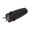 WTYCZKA GUMOWA PROSTA IP44, CZARNA ORNO