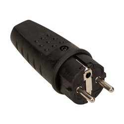 WTYCZKA GUMOWA PROSTA IP44, CZARNA ORNO WTYCZKA GUMOWA PROSTA IP44, CZARNA ORNO