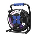 PRZEDŁUŻACZ BĘBNOWY PROFESJONALNY IP44, 4 GNIAZDA 2P+Z, KABEL GUMOWY OLEJOODPORNY, H07RN-F 3X2,5MM2, DŁUGOŚĆ - 30M, UNIKATOWY ST
