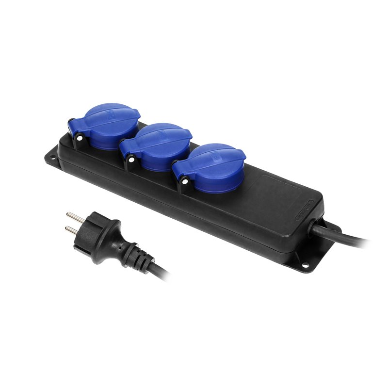 PRZEDŁUŻACZ WARSZTATOWY BRYZGOSZCZELNY IP44, 3 GNIAZDA 2P+Z (SCHUKO) IP44, PRZEWÓD GUMOWY, H05RR-F 3X1,5MM2, DŁUGOŚĆ 3M ORNO PRZEDŁUŻACZ WARSZTATOWY BRYZGOSZCZELNY IP44, 3 GNIAZDA 2P+Z (SCHUKO) IP44, PRZEWÓD GUMOWY, H05RR-F 3X1,5MM2, DŁUGOŚĆ 3M ORNO