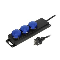 PRZEDŁUŻACZ WARSZTATOWY BRYZGOSZCZELNY IP44, 3 GNIAZDA 2P+Z (SCHUKO) IP44, PRZEWÓD GUMOWY, H05RR-F 3X1,5MM2, DŁUGOŚĆ 3M ORNO PRZEDŁUŻACZ WARSZTATOWY BRYZGOSZCZELNY IP44, 3 GNIAZDA 2P+Z (SCHUKO) IP44, PRZEWÓD GUMOWY, H05RR-F 3X1,5MM2, DŁUGOŚĆ 3M ORNO