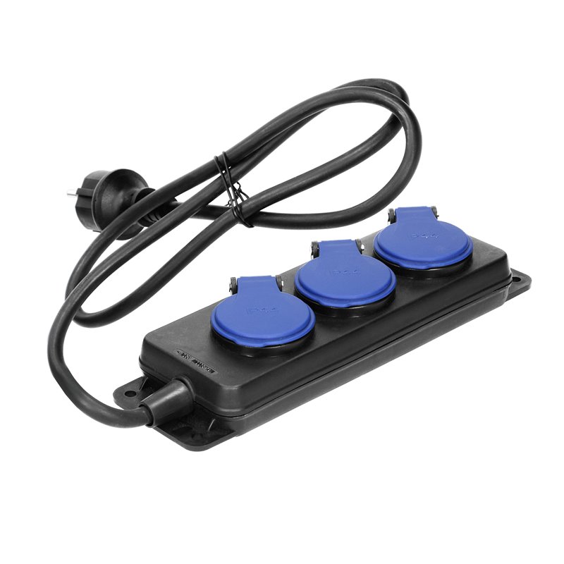 PRZEDŁUŻACZ WARSZTATOWY BRYZGOSZCZELNY IP44, 3 GNIAZDA 2P+Z IP44, PRZEWÓD GUMOWY, H05RR-F 3X1,5MM2, DŁUGOŚĆ 3M ORNO PRZEDŁUŻACZ WARSZTATOWY BRYZGOSZCZELNY IP44, 3 GNIAZDA 2P+Z IP44, PRZEWÓD GUMOWY, H05RR-F 3X1,5MM2, DŁUGOŚĆ 3M ORNO