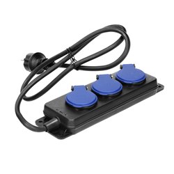 PRZEDŁUŻACZ WARSZTATOWY BRYZGOSZCZELNY IP44, 3 GNIAZDA 2P+Z IP44, PRZEWÓD GUMOWY, H05RR-F 3X1,5MM2, DŁUGOŚĆ 5M ORNO PRZEDŁUŻACZ WARSZTATOWY BRYZGOSZCZELNY IP44, 3 GNIAZDA 2P+Z IP44, PRZEWÓD GUMOWY, H05RR-F 3X1,5MM2, DŁUGOŚĆ 5M ORNO