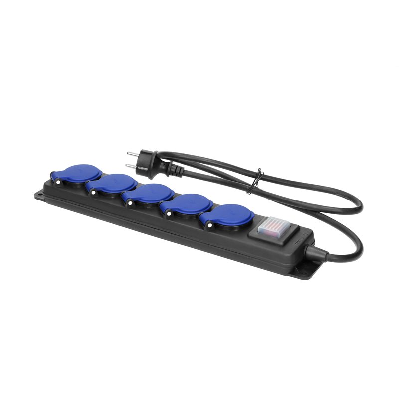 PRZEDŁUŻACZ WARSZTATOWY BRYZGOSZCZELNY Z WYŁĄCZNIKIEM, 5 GNIAZD 2P+Z, IP44, PRZEWÓD GUMOWY, H05RR-F 3X1,5MM2, DŁUGOŚĆ 5M ORNO PRZEDŁUŻACZ WARSZTATOWY BRYZGOSZCZELNY Z WYŁĄCZNIKIEM, 5 GNIAZD 2P+Z, IP44, PRZEWÓD GUMOWY, H05RR-F 3X1,5MM2, DŁUGOŚĆ 5M ORNO