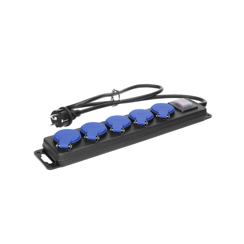 PRZEDŁUŻACZ WARSZTATOWY BRYZGOSZCZELNY Z WYŁĄCZNIKIEM, 5 GNIAZD 2P+Z, IP44, PRZEWÓD GUMOWY, H05RR-F 3X1,5MM2, DŁUGOŚĆ 5M ORNO PRZEDŁUŻACZ WARSZTATOWY BRYZGOSZCZELNY Z WYŁĄCZNIKIEM, 5 GNIAZD 2P+Z, IP44, PRZEWÓD GUMOWY, H05RR-F 3X1,5MM2, DŁUGOŚĆ 5M ORNO