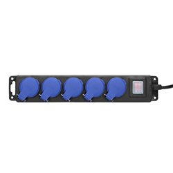 PRZEDŁUŻACZ WARSZTATOWY BRYZGOSZCZELNY Z WYŁĄCZNIKIEM, 5 GNIAZD 2P+Z, IP44, PRZEWÓD GUMOWY, H05RR-F 3X1,5MM2, DŁUGOŚĆ 5M ORNO PRZEDŁUŻACZ WARSZTATOWY BRYZGOSZCZELNY Z WYŁĄCZNIKIEM, 5 GNIAZD 2P+Z, IP44, PRZEWÓD GUMOWY, H05RR-F 3X1,5MM2, DŁUGOŚĆ 5M ORNO