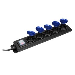 PRZEDŁUŻACZ WARSZTATOWY BRYZGOSZCZELNY Z WYŁĄCZNIKIEM, 5 GNIAZD 2P+Z, IP44, PRZEWÓD GUMOWY, H05RR-F 3X1,5MM2, DŁUGOŚĆ 5M ORNO PRZEDŁUŻACZ WARSZTATOWY BRYZGOSZCZELNY Z WYŁĄCZNIKIEM, 5 GNIAZD 2P+Z, IP44, PRZEWÓD GUMOWY, H05RR-F 3X1,5MM2, DŁUGOŚĆ 5M ORNO