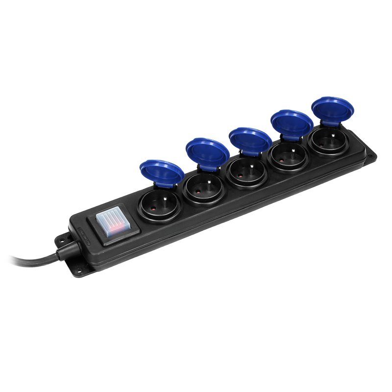 PRZEDŁUŻACZ WARSZTATOWY BRYZGOSZCZELNY Z WYŁĄCZNIKIEM, 5 GNIAZD 2P+Z, IP44, PRZEWÓD GUMOWY, H05RR-F 3X1,5MM2, DŁUGOŚĆ 5M ORNO PRZEDŁUŻACZ WARSZTATOWY BRYZGOSZCZELNY Z WYŁĄCZNIKIEM, 5 GNIAZD 2P+Z, IP44, PRZEWÓD GUMOWY, H05RR-F 3X1,5MM2, DŁUGOŚĆ 5M ORNO