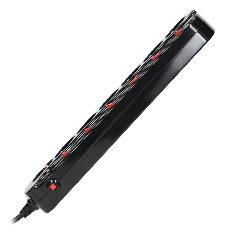 LISTWA ZASILAJĄCA "MULTISWITCH", 6 GNIAZD 2P+Z (SCHUKO), KABEL 3X1,0MM2, DŁUGOŚĆ 1,5M. WYŁĄCZNIK TERMICZNY. 10A/230 VAC, CZARNY LISTWA ZASILAJĄCA "MULTISWITCH", 6 GNIAZD 2P+Z (SCHUKO), KABEL 3X1,0MM2, DŁUGOŚĆ 1,5M. WYŁĄCZNIK TERMICZNY. 10A/230 VAC, CZARNY