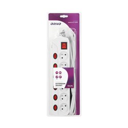 LISTWA ZASILAJĄCA "MULTISWITCH", 6 GNIAZD 2P+Z, KABEL 3X1,0MM2, DŁUGOŚĆ 1,5M, Z WYŁĄCZNIKAMI PODŚWIETLANYMI: GŁÓWNYM DWUTOROWYM LISTWA ZASILAJĄCA "MULTISWITCH", 6 GNIAZD 2P+Z, KABEL 3X1,0MM2, DŁUGOŚĆ 1,5M, Z WYŁĄCZNIKAMI PODŚWIETLANYMI: GŁÓWNYM DWUTOROWYM