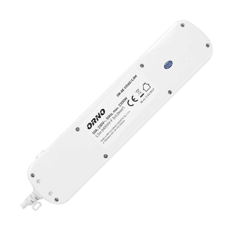 LISTWA ZASILAJĄCA "MULTISWITCH", 6 GNIAZD 2P+Z, KABEL 3X1,0MM2, DŁUGOŚĆ 1,5M, Z WYŁĄCZNIKAMI PODŚWIETLANYMI: GŁÓWNYM DWUTOROWYM LISTWA ZASILAJĄCA "MULTISWITCH", 6 GNIAZD 2P+Z, KABEL 3X1,0MM2, DŁUGOŚĆ 1,5M, Z WYŁĄCZNIKAMI PODŚWIETLANYMI: GŁÓWNYM DWUTOROWYM