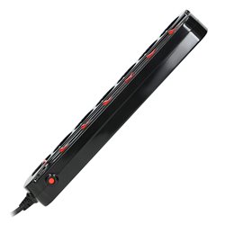 LISTWA ZASILAJĄCA "MULTISWITCH", 6 GNIAZD 2P+Z, KABEL 3X1,0MM2, DŁUGOŚĆ 1,5M. WYŁĄCZNIK TERMICZNY. 10A/230 VAC, CZARNY ORNO LISTWA ZASILAJĄCA "MULTISWITCH", 6 GNIAZD 2P+Z, KABEL 3X1,0MM2, DŁUGOŚĆ 1,5M. WYŁĄCZNIK TERMICZNY. 10A/230 VAC, CZARNY ORNO