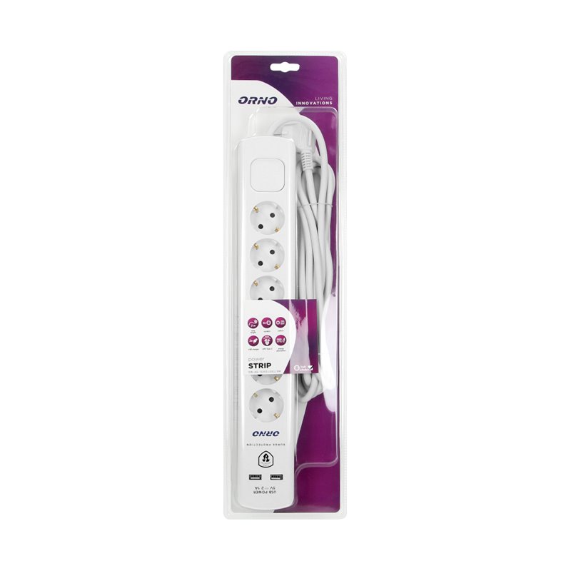 LISTWA PRZECIWPRZEPIĘCIOWA, 6 GNIAZD 2P+Z (SCHUKO), KABEL 3X1,5MM2, DŁUGOŚĆ 3M, Z WYŁĄCZNIKIEM PODŚWIETLANYM DWUTOROWYM. 16A/230 LISTWA PRZECIWPRZEPIĘCIOWA, 6 GNIAZD 2P+Z (SCHUKO), KABEL 3X1,5MM2, DŁUGOŚĆ 3M, Z WYŁĄCZNIKIEM PODŚWIETLANYM DWUTOROWYM. 16A/230