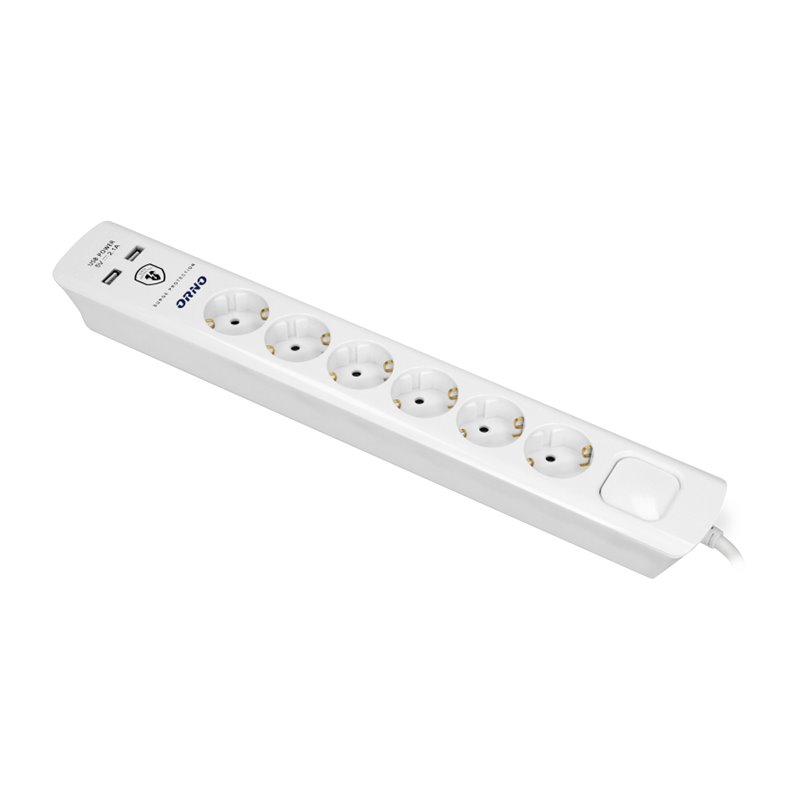 LISTWA PRZECIWPRZEPIĘCIOWA, 6 GNIAZD 2P+Z (SCHUKO), KABEL 3X1,5MM2, DŁUGOŚĆ 3M, Z WYŁĄCZNIKIEM PODŚWIETLANYM DWUTOROWYM. 16A/230 LISTWA PRZECIWPRZEPIĘCIOWA, 6 GNIAZD 2P+Z (SCHUKO), KABEL 3X1,5MM2, DŁUGOŚĆ 3M, Z WYŁĄCZNIKIEM PODŚWIETLANYM DWUTOROWYM. 16A/230