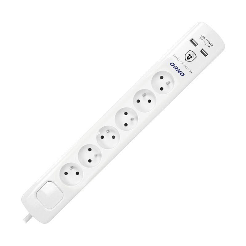LISTWA PRZECIWPRZEPIĘCIOWA, 6 GNIAZD 2P+Z, KABEL 3X1,0MM2, DŁUGOŚĆ 3M, Z WYŁĄCZNIKIEM PODŚWIETLANYM DWUTOROWYM. 10A/230 VAC, OCH LISTWA PRZECIWPRZEPIĘCIOWA, 6 GNIAZD 2P+Z, KABEL 3X1,0MM2, DŁUGOŚĆ 3M, Z WYŁĄCZNIKIEM PODŚWIETLANYM DWUTOROWYM. 10A/230 VAC, OCH