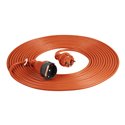 PRZEDŁUŻACZ OGRODOWY POMARAŃCZOWY ZALEWANY, 1X2P+Z (SCHUKO) 10M, H03VV-F 3X1,0MM2, 230VAC/10A, PRODUKT POLSKI ORNO PRZEDŁUŻACZ OGRODOWY POMARAŃCZOWY ZALEWANY, 1X2P+Z (SCHUKO) 10M, H03VV-F 3X1,0MM2, 230VAC/10A, PRODUKT POLSKI ORNO