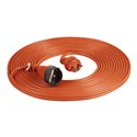PRZEDŁUŻACZ OGRODOWY POMARAŃCZOWY ZALEWANY, 1X2P+Z (SCHUKO) 20M, H03VV-F 3X1,0MM2, 230VAC/10A, PRODUKT POLSKI ORNO PRZEDŁUŻACZ OGRODOWY POMARAŃCZOWY ZALEWANY, 1X2P+Z (SCHUKO) 20M, H03VV-F 3X1,0MM2, 230VAC/10A, PRODUKT POLSKI ORNO