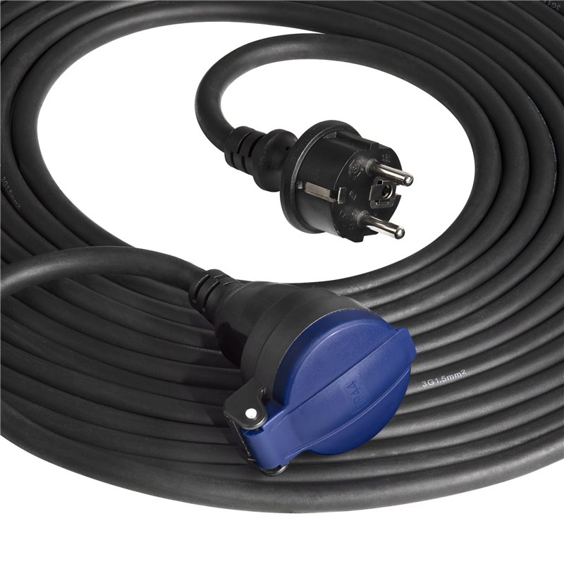 PRZEDŁUŻACZ WARSZTATOWY BRYZGOSZCZELNY IP44, 1X2P+Z 20M,KABEL GUMOWY OLEJOODPORNY H07RN-F 3X1,5MM2, 230VAC/16A ORNO PRZEDŁUŻACZ WARSZTATOWY BRYZGOSZCZELNY IP44, 1X2P+Z 20M,KABEL GUMOWY OLEJOODPORNY H07RN-F 3X1,5MM2, 230VAC/16A ORNO