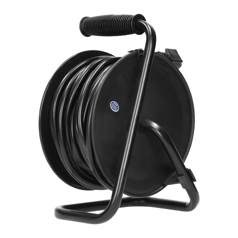 PRZEDŁUŻACZ BĘBNOWY MINI, 4 GNIAZDA 2P+Z (SCHUKO), METALOWY STOJAK, POLWINIT H05VV-F 3X1MM2 - 15M ORNO PRZEDŁUŻACZ BĘBNOWY MINI, 4 GNIAZDA 2P+Z (SCHUKO), METALOWY STOJAK, POLWINIT H05VV-F 3X1MM2 - 15M ORNO