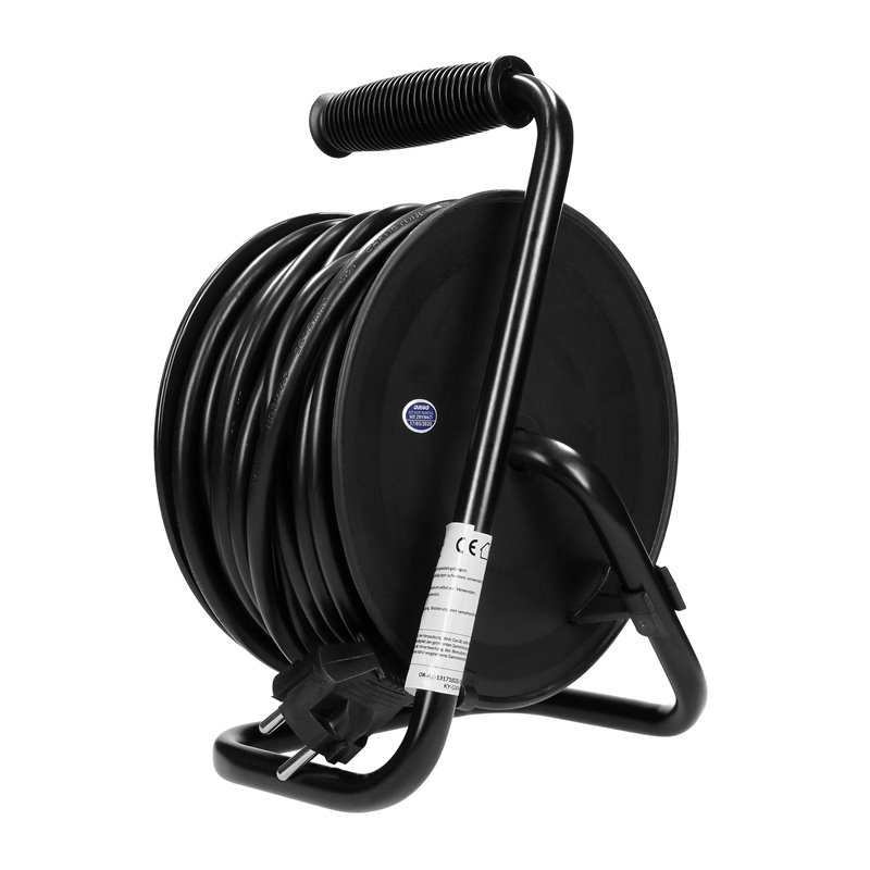 PRZEDŁUŻACZ BĘBNOWY MINI, 4 GNIAZDA 2P+Z (SCHUKO), METALOWY STOJAK, POLWINIT H05VV-F 3X1.5MM2 - 15M ORNO PRZEDŁUŻACZ BĘBNOWY MINI, 4 GNIAZDA 2P+Z (SCHUKO), METALOWY STOJAK, POLWINIT H05VV-F 3X1.5MM2 - 15M ORNO