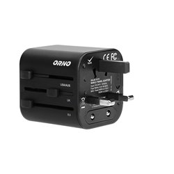 GOWORLD UNIWERSALNY ADAPTER PODRÓŻNY DO PONAD 200 KRAJÓW ŚWIATA, 100-240V, 8A ORNO GOWORLD UNIWERSALNY ADAPTER PODRÓŻNY DO PONAD 200 KRAJÓW ŚWIATA, 100-240V, 8A ORNO