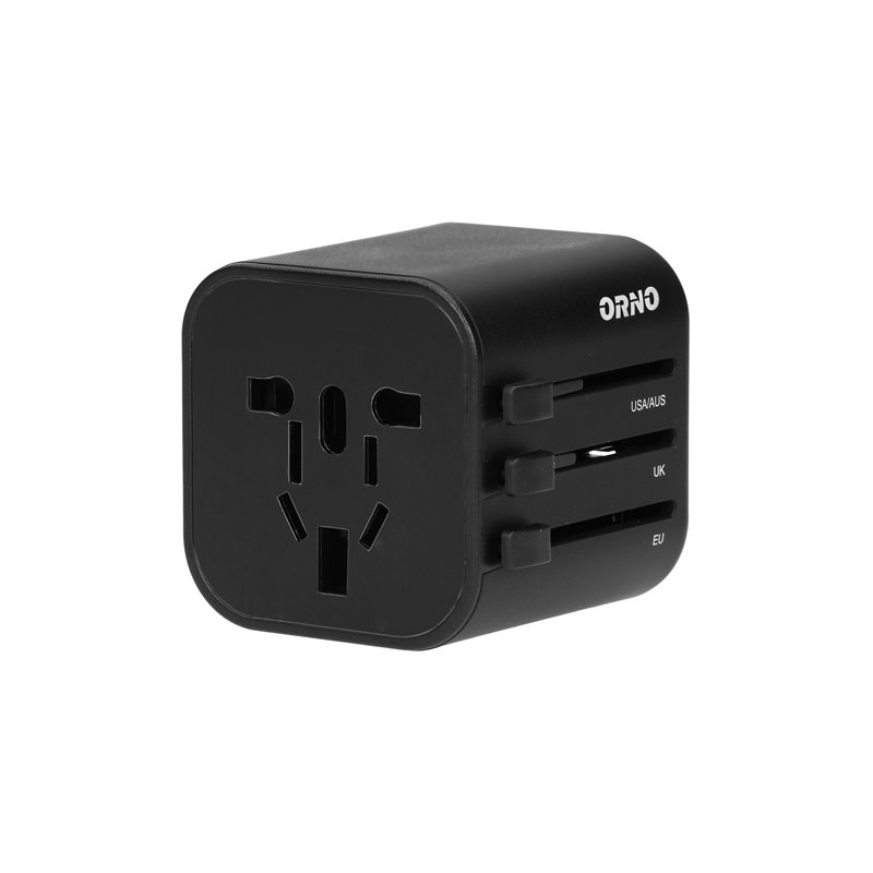 GOWORLD UNIWERSALNY ADAPTER PODRÓŻNY DO PONAD 200 KRAJÓW ŚWIATA, 100-240V, 8A ORNO GOWORLD UNIWERSALNY ADAPTER PODRÓŻNY DO PONAD 200 KRAJÓW ŚWIATA, 100-240V, 8A ORNO