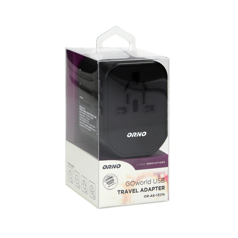 GOWORLD USB UNIWERSALNY ADAPTER PODRÓŻNY DO PONAD 200 KRAJÓW ŚWIATA, 100-240V, 8A, 2 X USB, 5V 2,4A INTELIGENTNA IDENTYFIKACJA O GOWORLD USB UNIWERSALNY ADAPTER PODRÓŻNY DO PONAD 200 KRAJÓW ŚWIATA, 100-240V, 8A, 2 X USB, 5V 2,4A INTELIGENTNA IDENTYFIKACJA O