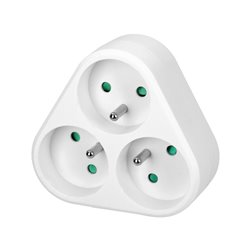 ROZGAŁĘŹNIK 3X2P+Z, BIAŁY ORNO ROZGAŁĘŹNIK 3X2P+Z, BIAŁY ORNO