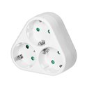 ROZGAŁĘŹNIK TRÓJKĄTNY 3X2P+Z (SCHUKO), BIAŁY ORNO ROZGAŁĘŹNIK TRÓJKĄTNY 3X2P+Z (SCHUKO), BIAŁY ORNO