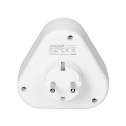 ROZGAŁĘŹNIK TRÓJKĄTNY 3X2P+Z (SCHUKO), BIAŁY ORNO ROZGAŁĘŹNIK TRÓJKĄTNY 3X2P+Z (SCHUKO), BIAŁY ORNO