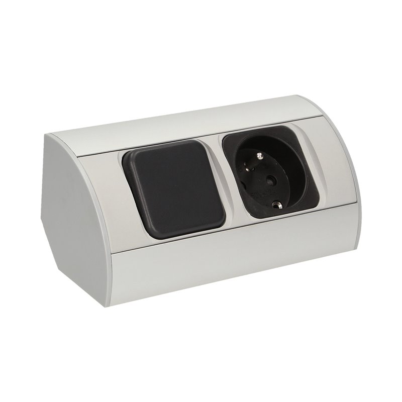 ZESTAW OPRAW MEBLOWYCH LED Z WYŁĄCZNIKIEM I GNIAZDEM 1X2P+Z ORNO