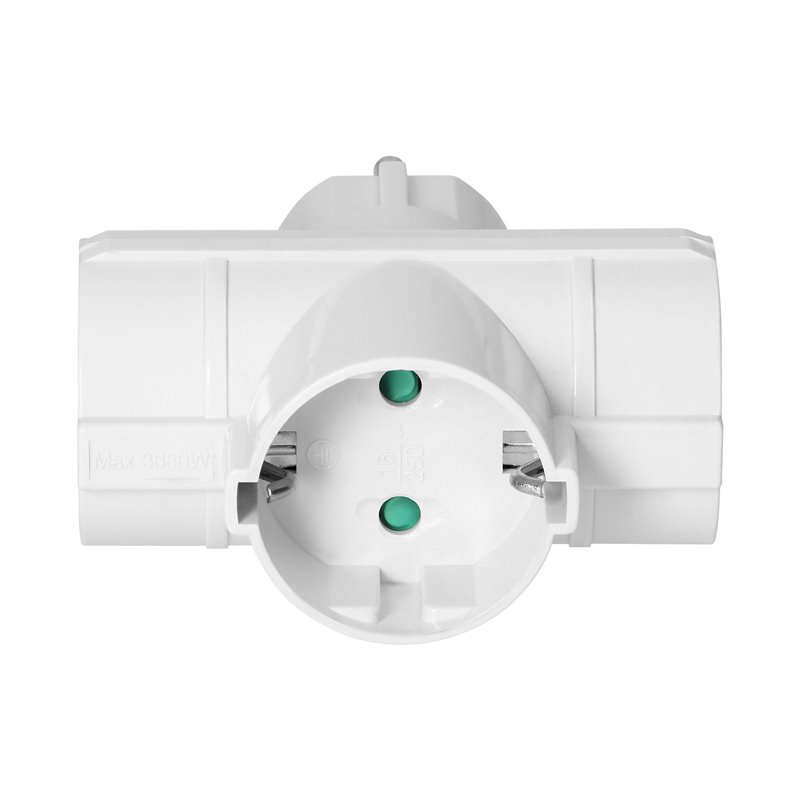 ROZGAŁĘŹNIK 3X2P+Z (SCHUKO), BIAŁY ORNO ROZGAŁĘŹNIK 3X2P+Z (SCHUKO), BIAŁY ORNO