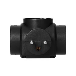 ROZGAŁĘŹNIK 3X2P+Z, CZARNY ORNO ROZGAŁĘŹNIK 3X2P+Z, CZARNY ORNO