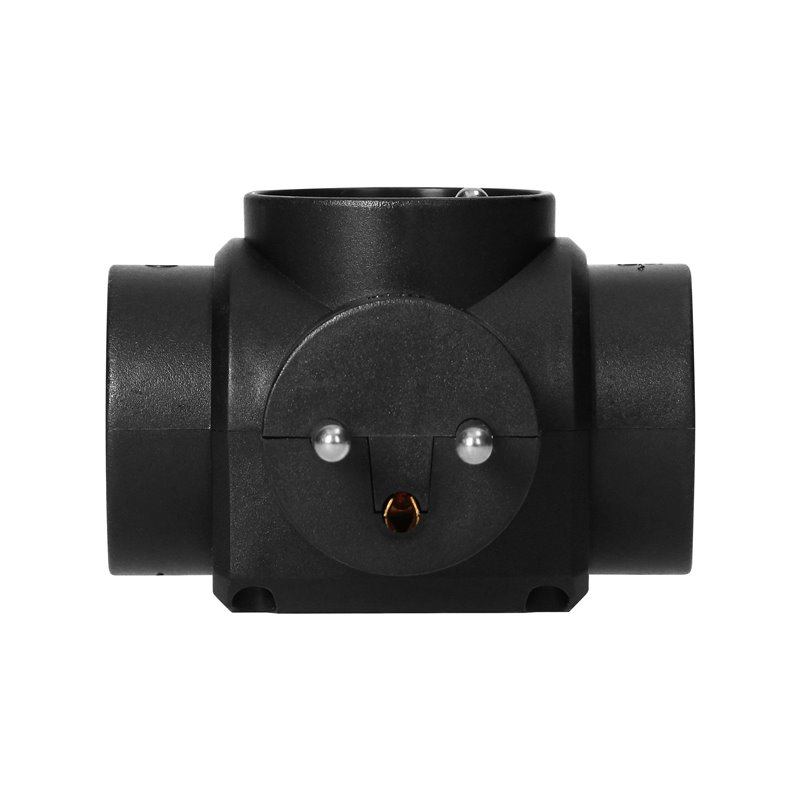 ROZGAŁĘŹNIK 3X2P+Z, CZARNY ORNO ROZGAŁĘŹNIK 3X2P+Z, CZARNY ORNO