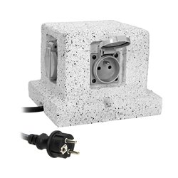GNIAZDO OGRODOWE SŁUPEK, KABEL GUMOWY H07RN-F4X2P+Z, 3X1,5MM2, 3M ORNO GNIAZDO OGRODOWE SŁUPEK, KABEL GUMOWY H07RN-F4X2P+Z, 3X1,5MM2, 3M ORNO