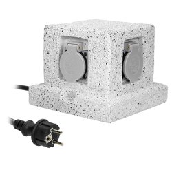 GNIAZDO OGRODOWE SŁUPEK, 4X2P+Z (SCHUKO), KABEL GUMOWY H07RN-F 3X1,5MM2, 3M ORNO GNIAZDO OGRODOWE SŁUPEK, 4X2P+Z (SCHUKO), KABEL GUMOWY H07RN-F 3X1,5MM2, 3M ORNO