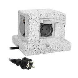 GNIAZDO OGRODOWE SŁUPEK, 4X2P+Z (SCHUKO), KABEL GUMOWY H07RN-F 3X1,5MM2, 3M ORNO GNIAZDO OGRODOWE SŁUPEK, 4X2P+Z (SCHUKO), KABEL GUMOWY H07RN-F 3X1,5MM2, 3M ORNO