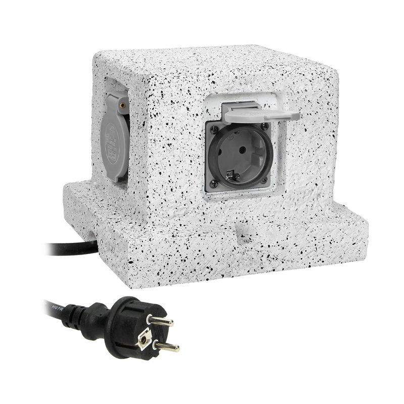 GNIAZDO OGRODOWE SŁUPEK, 4X2P+Z (SCHUKO), KABEL GUMOWY H07RN-F 3X1,5MM2, 3M ORNO GNIAZDO OGRODOWE SŁUPEK, 4X2P+Z (SCHUKO), KABEL GUMOWY H07RN-F 3X1,5MM2, 3M ORNO