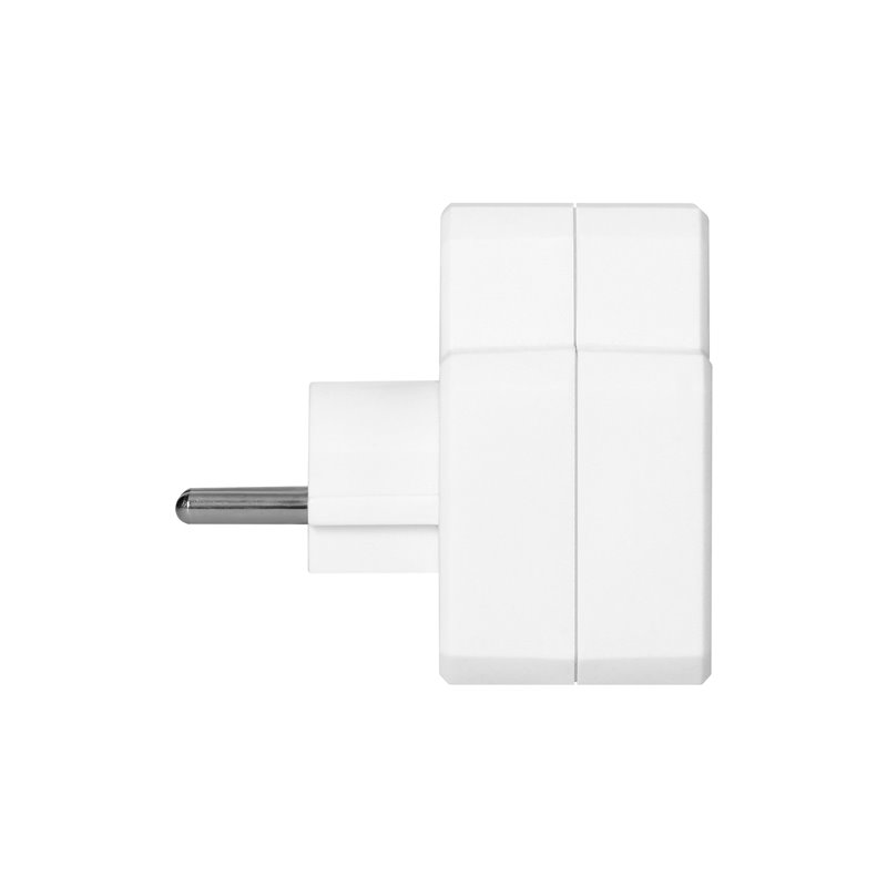 ROZGAŁĘŹNIK 2X2P+Z (SCHUKO) Z WŁĄCZNIKIEM, BIAŁY ORNO ROZGAŁĘŹNIK 2X2P+Z (SCHUKO) Z WŁĄCZNIKIEM, BIAŁY ORNO