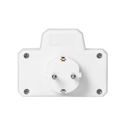 ROZGAŁĘŹNIK 2X2P+Z (SCHUKO) Z WŁĄCZNIKIEM, BIAŁY ORNO ROZGAŁĘŹNIK 2X2P+Z (SCHUKO) Z WŁĄCZNIKIEM, BIAŁY ORNO