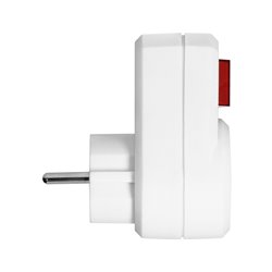 ADAPTER 1X2P+Z (SCHUKO) Z WŁĄCZNIKIEM, BIAŁY ORNO ADAPTER 1X2P+Z (SCHUKO) Z WŁĄCZNIKIEM, BIAŁY ORNO