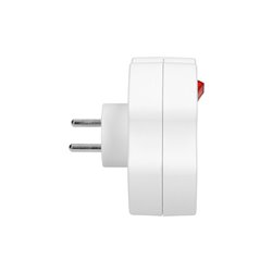 ROZGAŁĘŹNIK 1X2P+Z, 2X2P/II Z WŁĄCZNIKIEM, BIAŁY ORNO ROZGAŁĘŹNIK 1X2P+Z, 2X2P/II Z WŁĄCZNIKIEM, BIAŁY ORNO