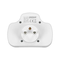 ROZGAŁĘŹNIK 1X2P+Z, 2X2P/II Z WŁĄCZNIKIEM, BIAŁY ORNO ROZGAŁĘŹNIK 1X2P+Z, 2X2P/II Z WŁĄCZNIKIEM, BIAŁY ORNO